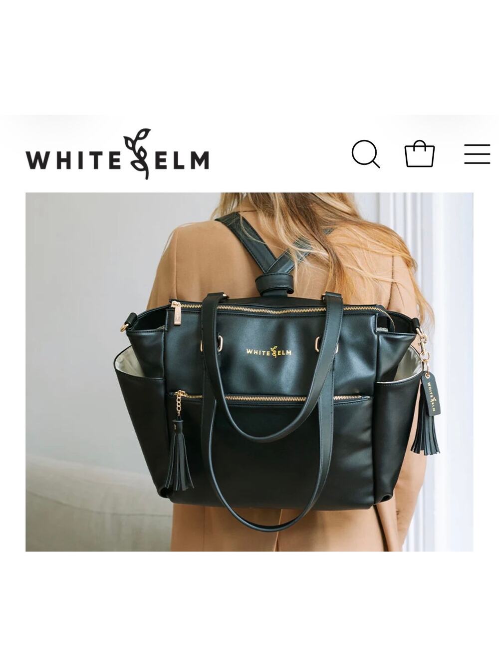 White Elm Gemini Tote $75